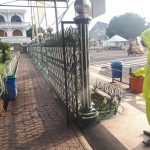 Jajaran Satlantas Polres Pasuruan Kota Menggelar Baksos Dan Penyemprotan Disinfektan Kepada Fasilitas Umum