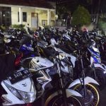 Polres Pasuruan Kota Bersama Satpol PP Kota Pasuruan Berhasil Amankan 32 Motor saat Razia Balap Liar