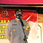 Kapolres Bersama Forkopimda Kabupaten Nganjuk Gelar Patroli Skala Besar Pembagian Bansos Malam Ini