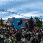 Ratusan Masa Gelar Aksi Damai, Minta Angkutan Batubara Jangan Lewat Jalan Lintas Lampura