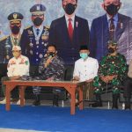 Kapolres Bersama Forkopimda Pasuruan Dampingi Pangkoarmada II Dalam Rangka Pengcekan Vaksinasi Di Ponpes Ngalah Purwosari