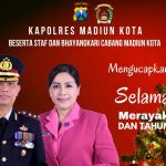 Kapolres Madiun Kota Mengucapkan Selamat Natal 2021Dan Tahun Baru 2022