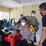 Kapolresta Sidoarjo Ikuti Rikkes Berkala dan Besuk Anggota Sakit
