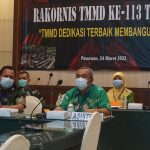 Melalui Vicon Dandim 0819/Pasuruan Ikuti Rakornis TMMD Ke-113