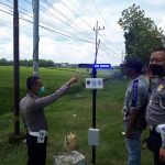 Antisipasi Laka Lantas, Satlantas Polres Ngawi Pasang Lampu Strobo