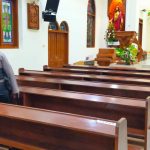 Jelang Ibadah Peringatan Kenaikan Isa Almasih, Gereja Katholik Maria Gunung Karmel Diseterilkan, Pengecekan Metal Detector Dilakukan