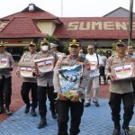 Peduli Bencana Alam, Polres Sumenep Polda Jatim Salurkan Bansos ke Korban Gempa Cianjur