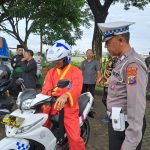 Polres Kediri Kota Sosialisasi dan Tes Riding Bersama IPSI Kota Kediri.