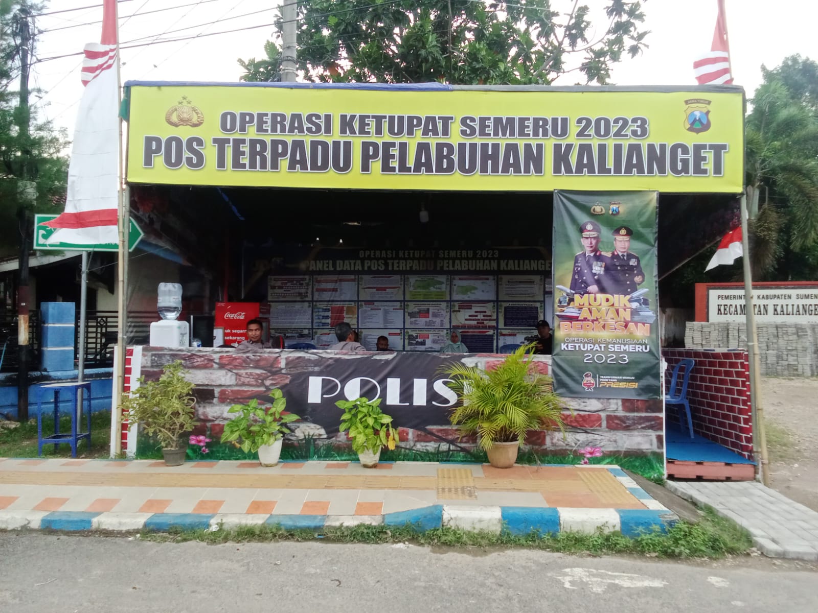 Pengamanan Lebaran Pos Terpadu Pelabuhan Kalianget