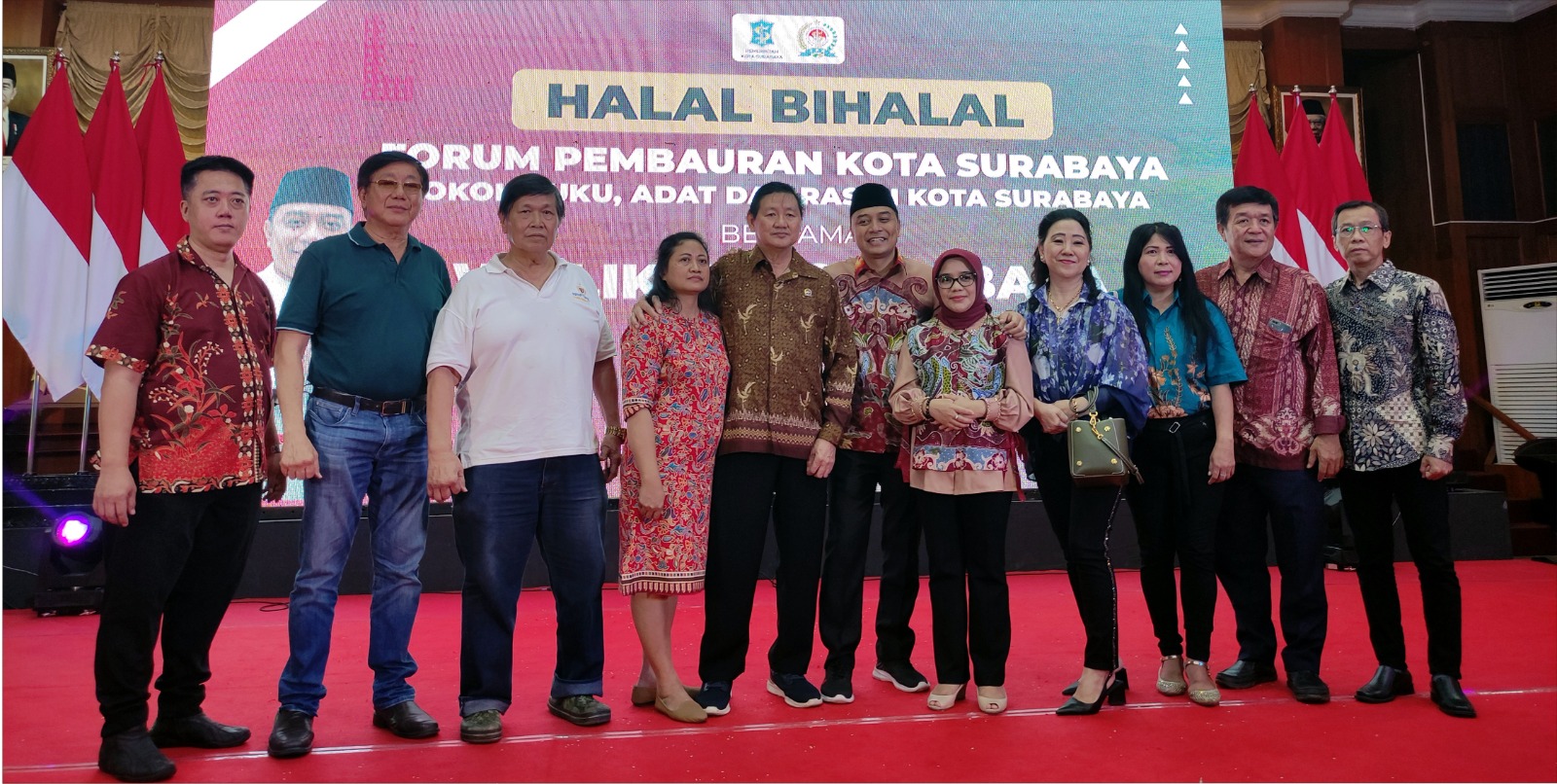 Walikota Surabaya Bersama FPK Surabaya Melaksanakan Halal Bihalal