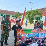 Peringati Hari Pahlawan Babinsa Koramil Gondang Kawal Pawai Drumband SDN Pugeran