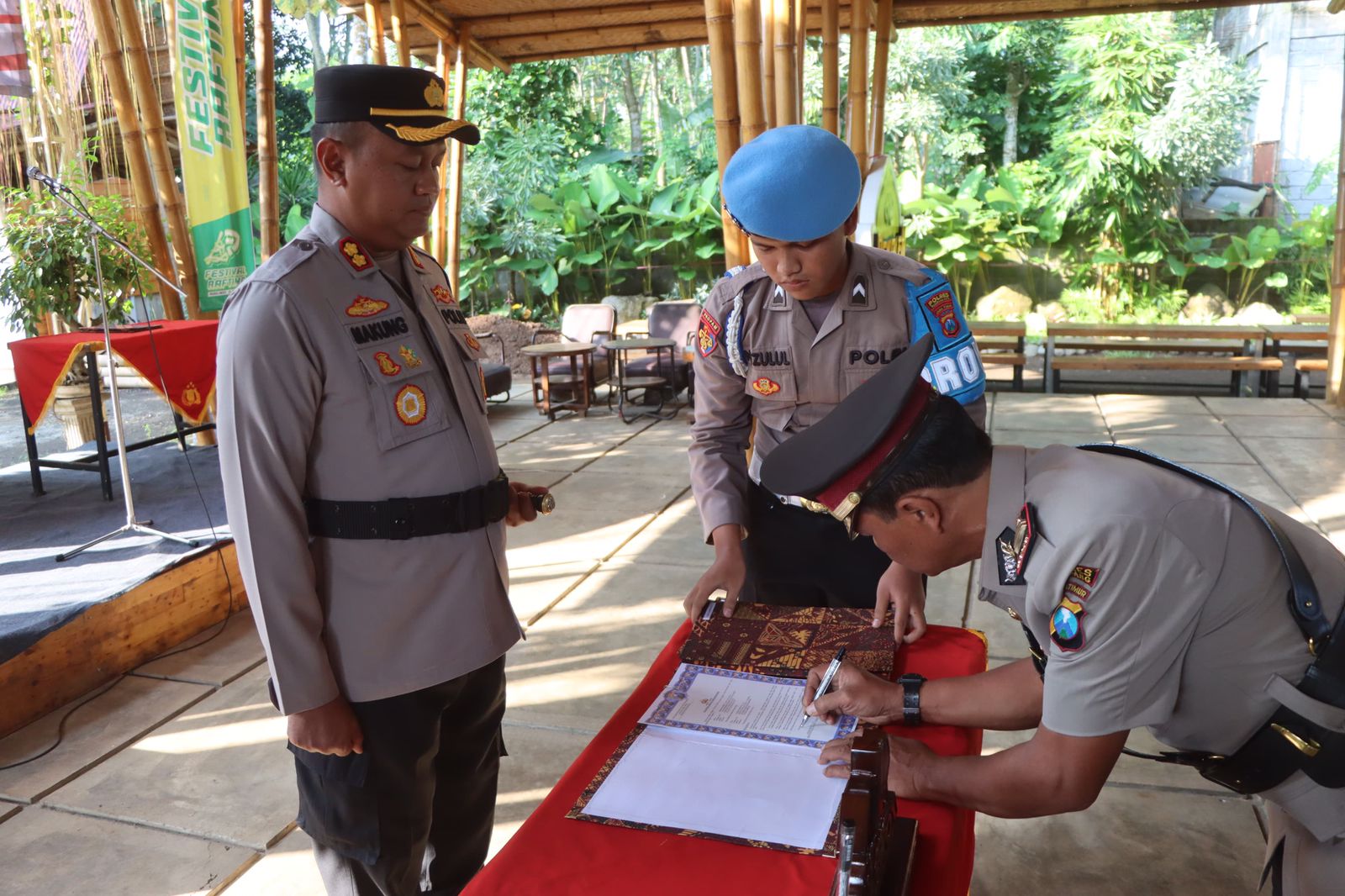 Kapolres Pimpin Sertijab Pejabat Utama Polres Pasuruan Kota