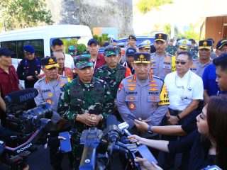 Kapolri dan Panglima TNI Melihat Langsung Kesiapan Venue GWK