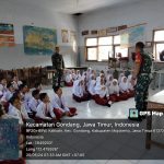 Wasbang SDN Begaganlimo, Bati Wanwil Koramil Gondang Sampaikan Pengamalan Nilai-Nilai Pancasila