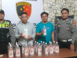 Polsek Gempol Berhasil Sita Puluhan Botol Miras Saat Gelar Operasi Cipta Kondisi