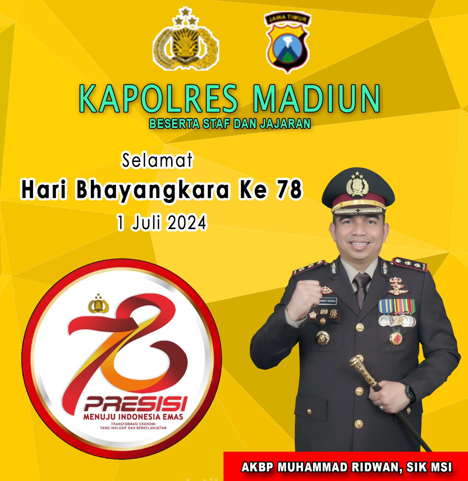 Selamat Hari Bhayangkara Ke 78