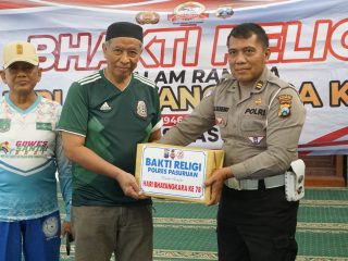 Menjelang Hari Bhayangkara Ke-78, Polres Pasuruan Gelar Bakti Sosial Dan Pengobatan Gratis Untuk Kaum Disabilitas