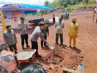 Resmikan Pembangunan Kantor Polsubsektor Singkup, Kapolres Ketapang Harap Sinergitas Polri Dan Masyarakat Semakin Erat