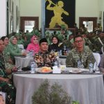 Penuh Kehangatan dan Sinergi, Dandim Pasuruan Hadiri Lepas Sambut Danyon Zipur 10/JP