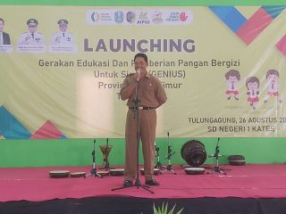 Mendukung Program Generasi Emas 2045 : Dinas Ketahanan Pangan Tulungagung Melakukan Launching GENIUS di SDN 01 KATES Kauman