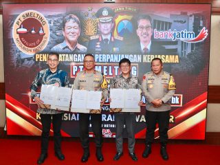 Polda Jawa Timur bersama PT. Smelting dan Bank Jatim Perpanjang Kerjasama Tingkatkan Sektor Bisnis dan Perekonomian Masyarakat