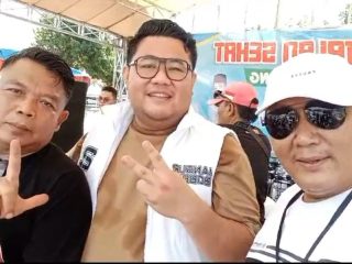 Di Pemalang , Ribuan Massa Cagub Lutfi Ikuti Senam Bersama.