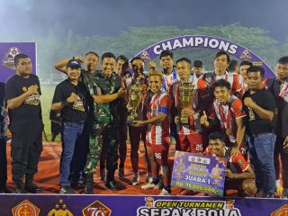 Penutupan Open Turnamen Sepak Bola Dandim 1013/Mtw Dan Kapolres Cup Dalam Rangka Memeriahkan HUT TNI Ke - 79 Tahun 2024