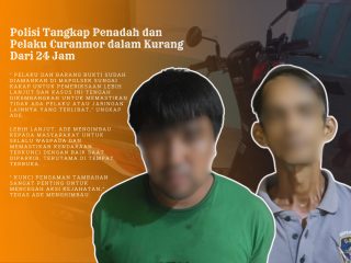 Polisi Tangkap Penadah dan Pelaku Curanmor dalam Kurang Dari 24 Jam