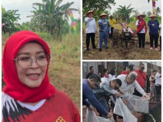 Kakanwil Kumham Kalbar Resmikan Pembukaan Lahan Tanaman Dan Penebaran Benih Ikan Di Lapas Perempuan Kelas II A Di Kubu Raya