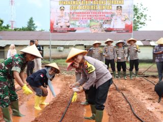 Wujudkan Ketahanan Pangan Yang Mandiri, Polres Bintan Launching Gugus Tugas Dukung Ketahanan Pangan