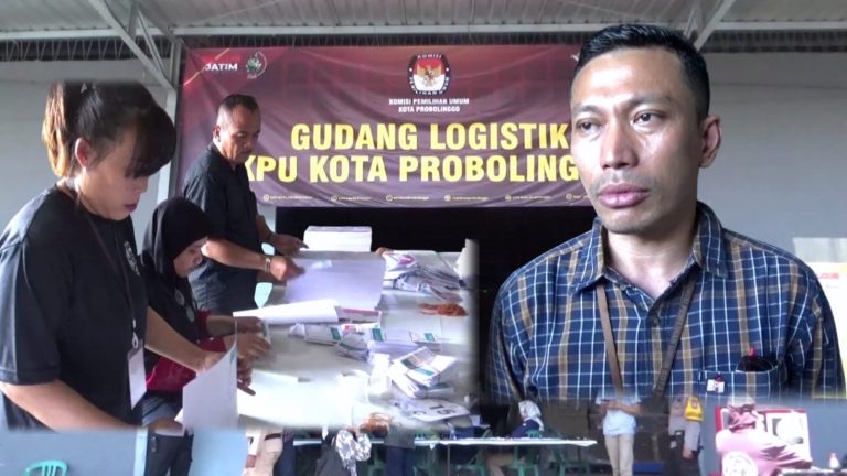 Proses Sortir Surat Suara Pilkada 2024 KPU Kota Probolinggo Sudah Mulai Pelipatanya