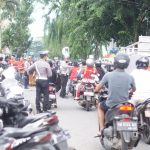 Satgas Operasi Mantap Praja Kapuas Polda Kalbar Laksanakan Pengamanan dan Gatur Lalin di Kediaman Paslon Gubernur Nomor Urut 2