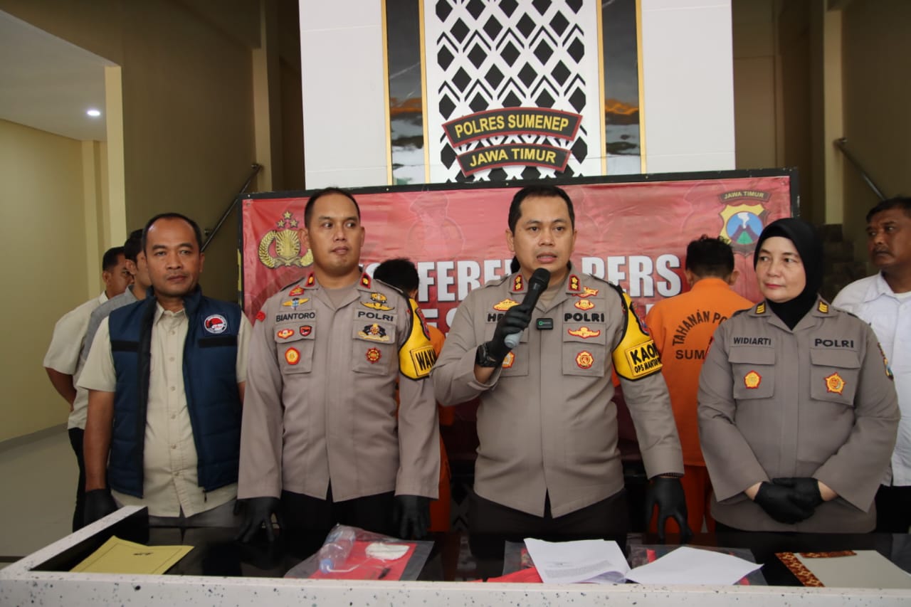 Tiga Warga Dasuk Terkait Kasus Narkoba Dengan BB 32,24 Gram di Amankan Polres Sumenep