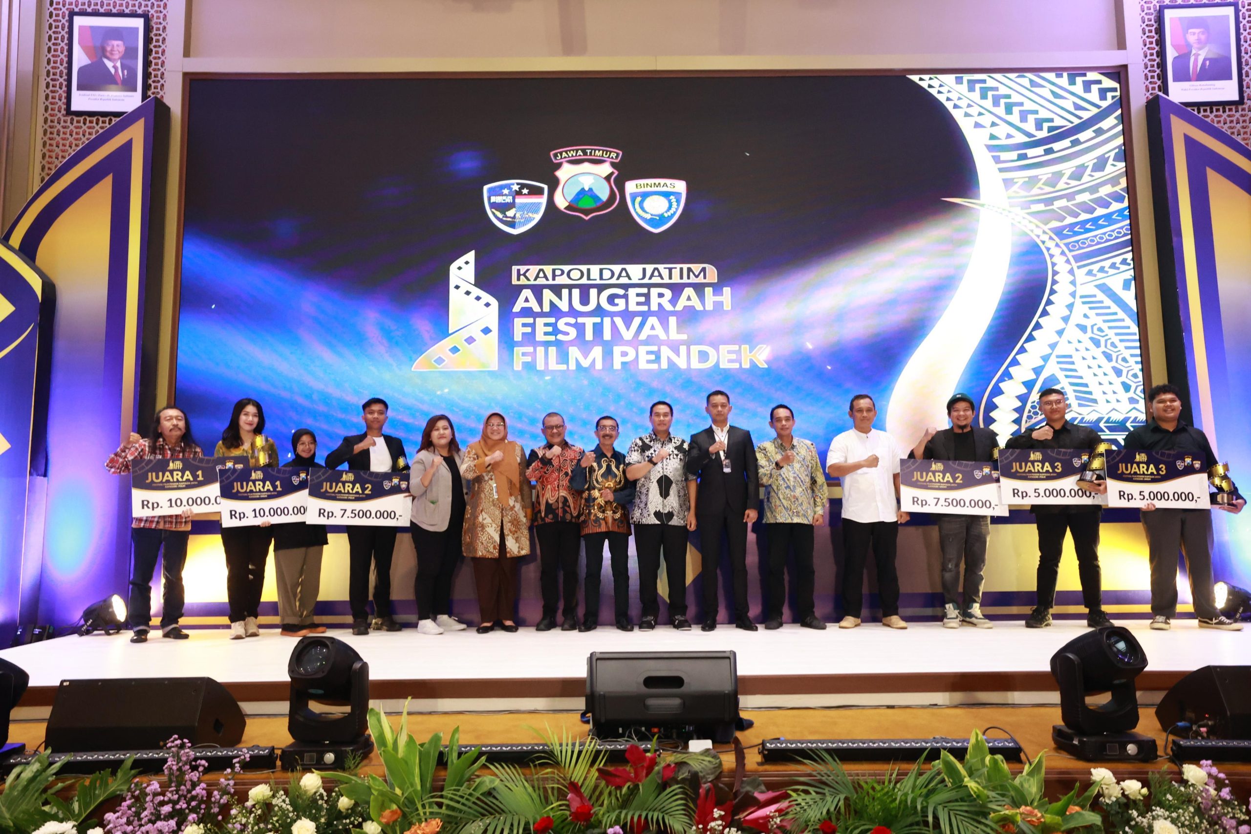 Polda Jatim Gelar Malam Anugerah Festival Film Pendek Kampanye Anti Judol