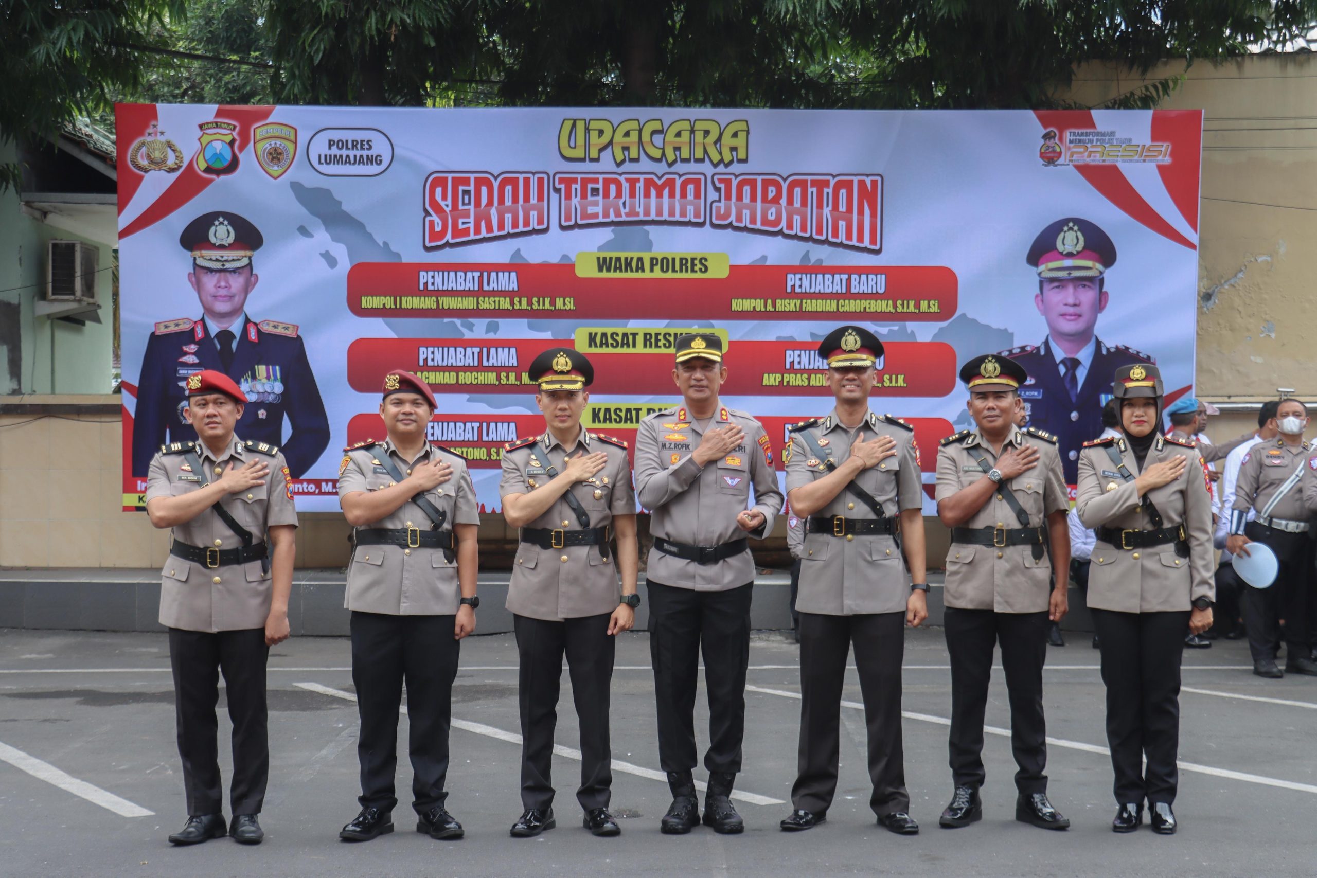 Polres Lumajang Gelar Sertijab, Wakapolres dan Kasat Reskrim Berganti