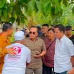 Sujiwo Sambangi Warga Gang Purnawirawan 2 Desa Sungai Raya