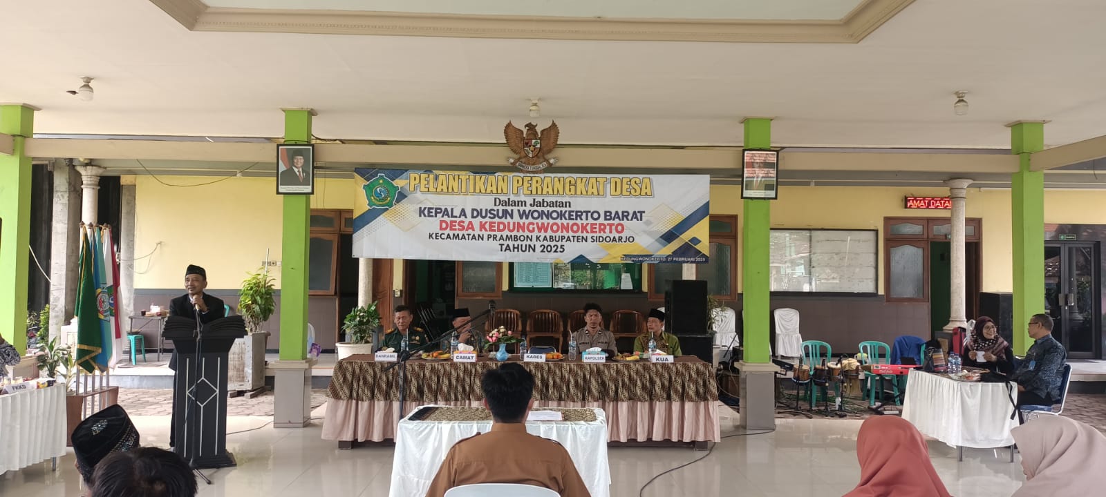 Pemdes Kedungwonokerto Kecamatan Prambon Sidoarjo, Gelar Pelantikan Kepala Dusun Wonokerto Barat