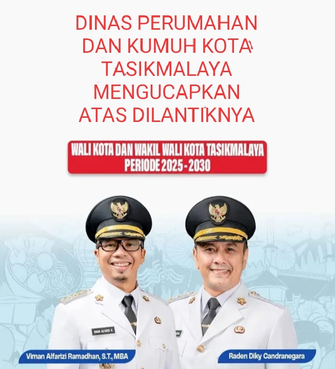 Selamat Atas Pelantikan Wali Kota Tasikmalaya