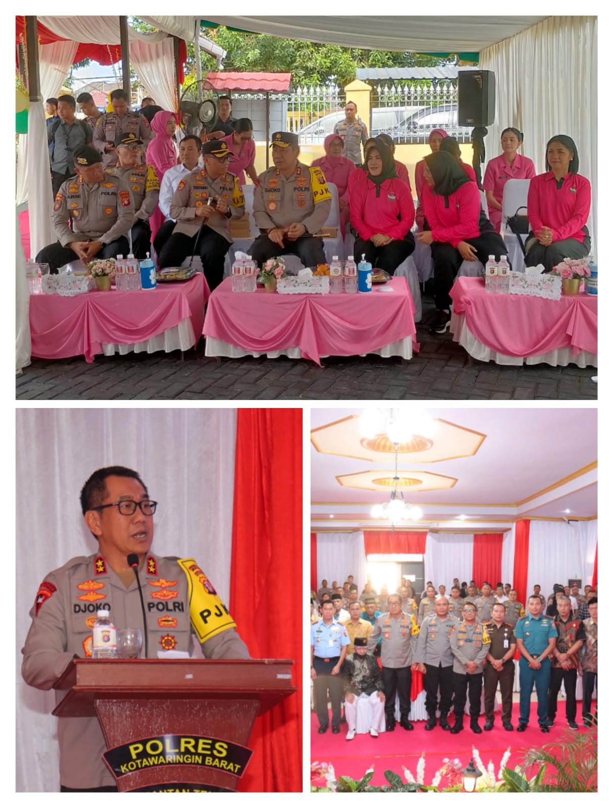 Kunker Kapolda Kalteng di polres Kobar serta Tatap Muka Bersama Tokoh