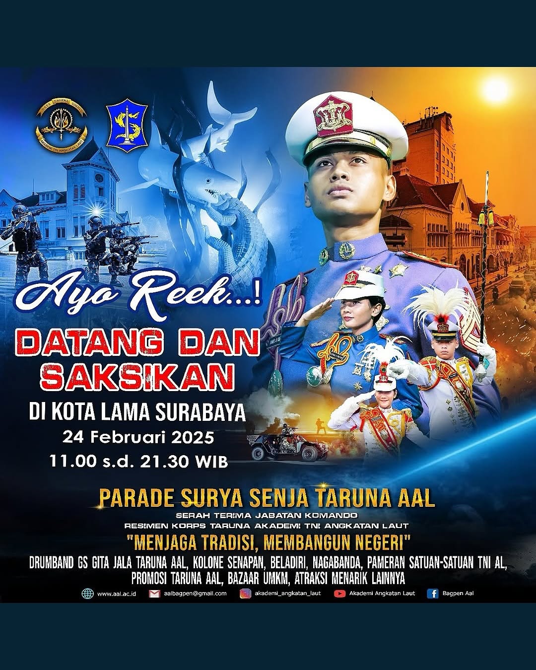 Parade Surya Senja di Surabaya