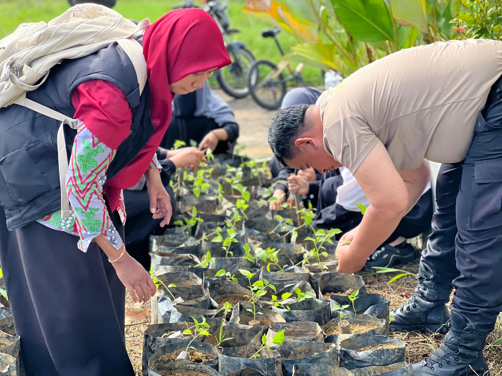 Polri Bersama Masyarakat Ubah Lahan Tidur Jadi Sumber Ketahanan Pangan