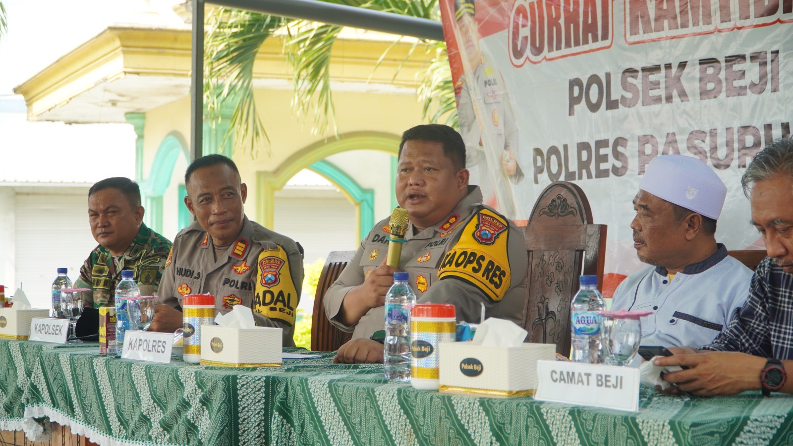 Polres Pasuruan Gelar Bansos Sambut Ramadhan di Masjid Roudhotul Hikmah