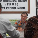 Pererat Silaturahmi, Kapolres Probolinggo Kota SIlaturahmi ke Pengurus FKUB