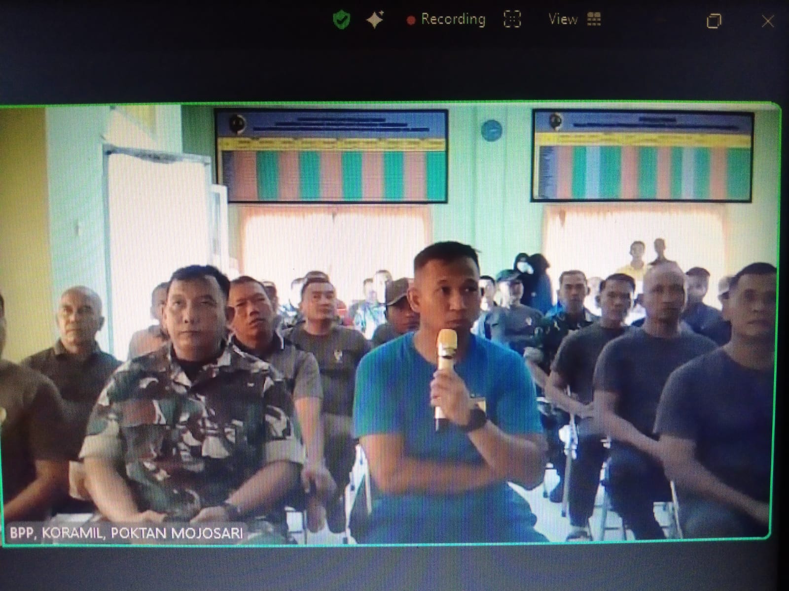 Dandim 0815/Mojokerto dan Bulog Bahas Strategi Jaga Harga Gabah di Lapangan