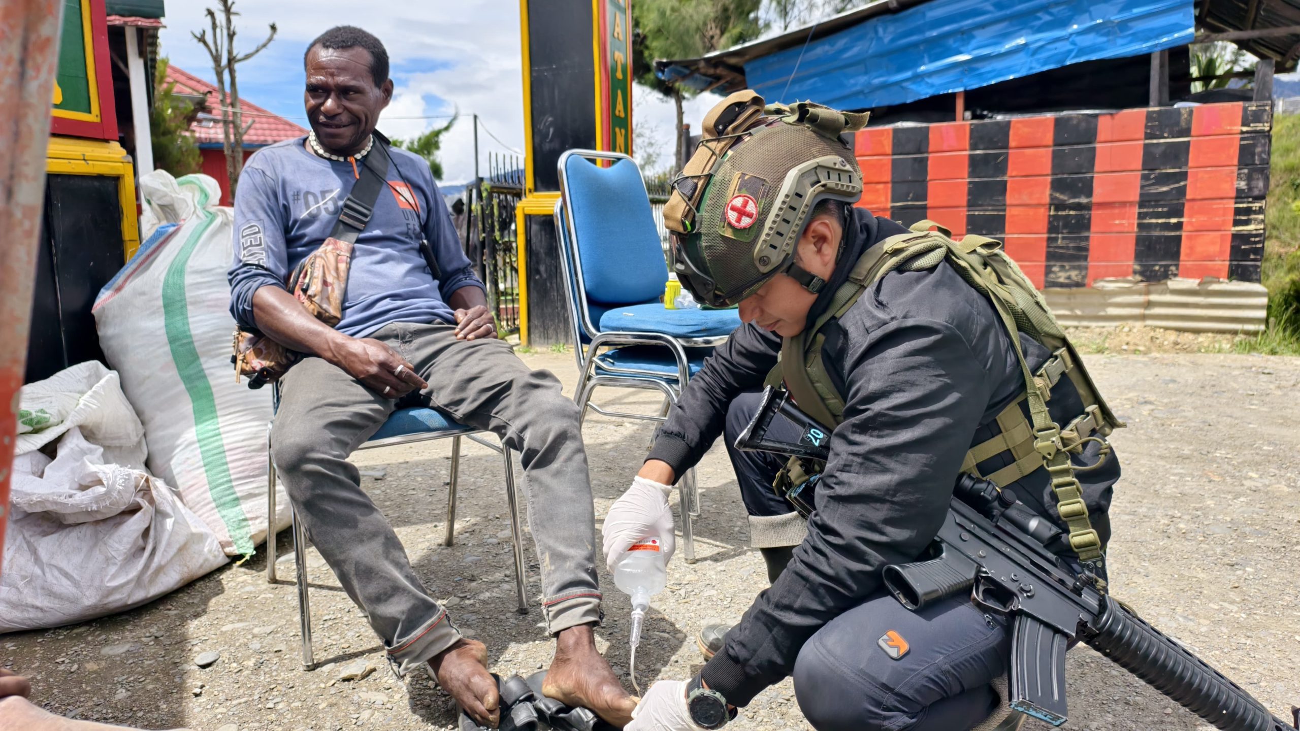 Satgas Yonif 500/Sikatan Hadirkan Layanan Kesehatan untuk Warga Intan Jaya, Wujud Nyata TNI Peduli Rakyat Papua
