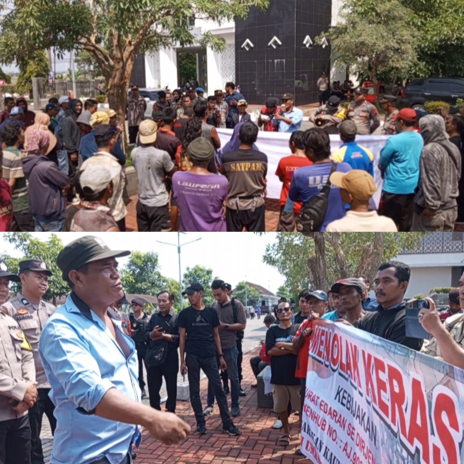 Unjuk Rasa Organda Pemalang Tolak Kebijakan Wajib Masuk Tol