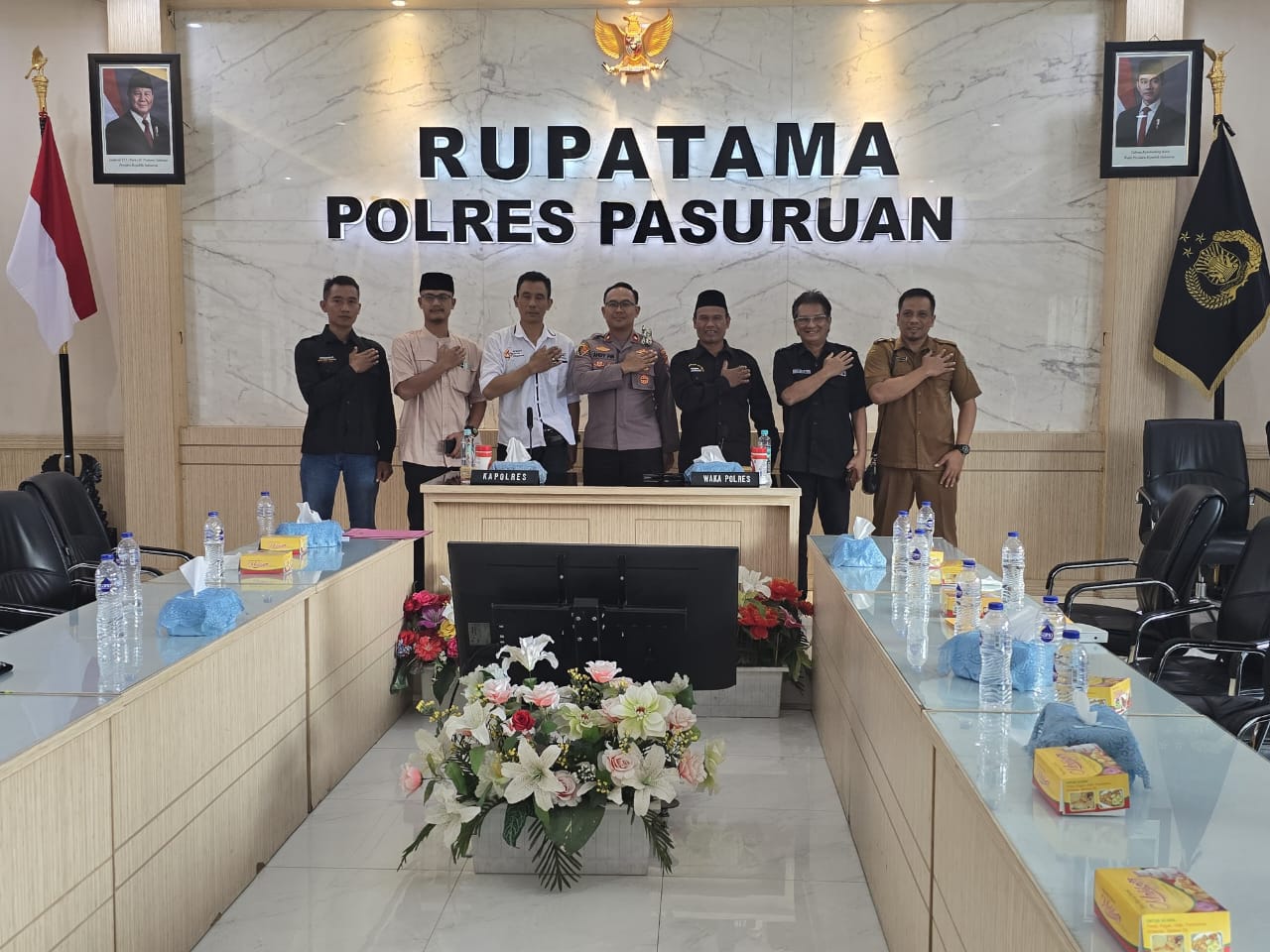 Polres Pasuruan Tegaskan Komitmen Jaga Kamtibmas Lewat Silaturahmi Bersama Perguruan Silat se-Jatim