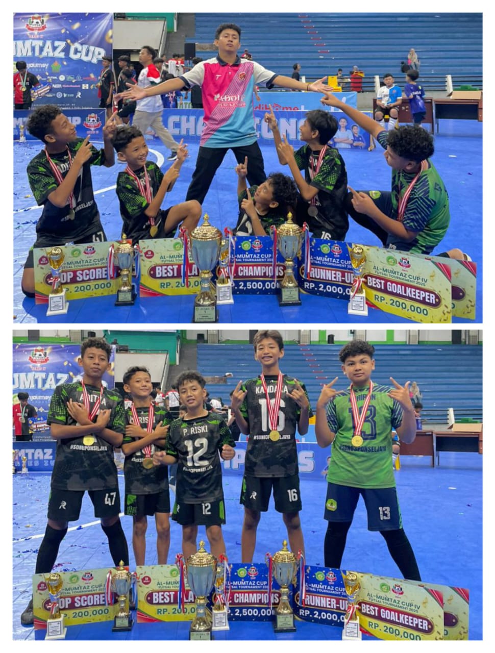 Al Mumtaz Cup Sukses Gelar Pertandingan Futsal SDN 03 Pontianak Selatan Juara 1