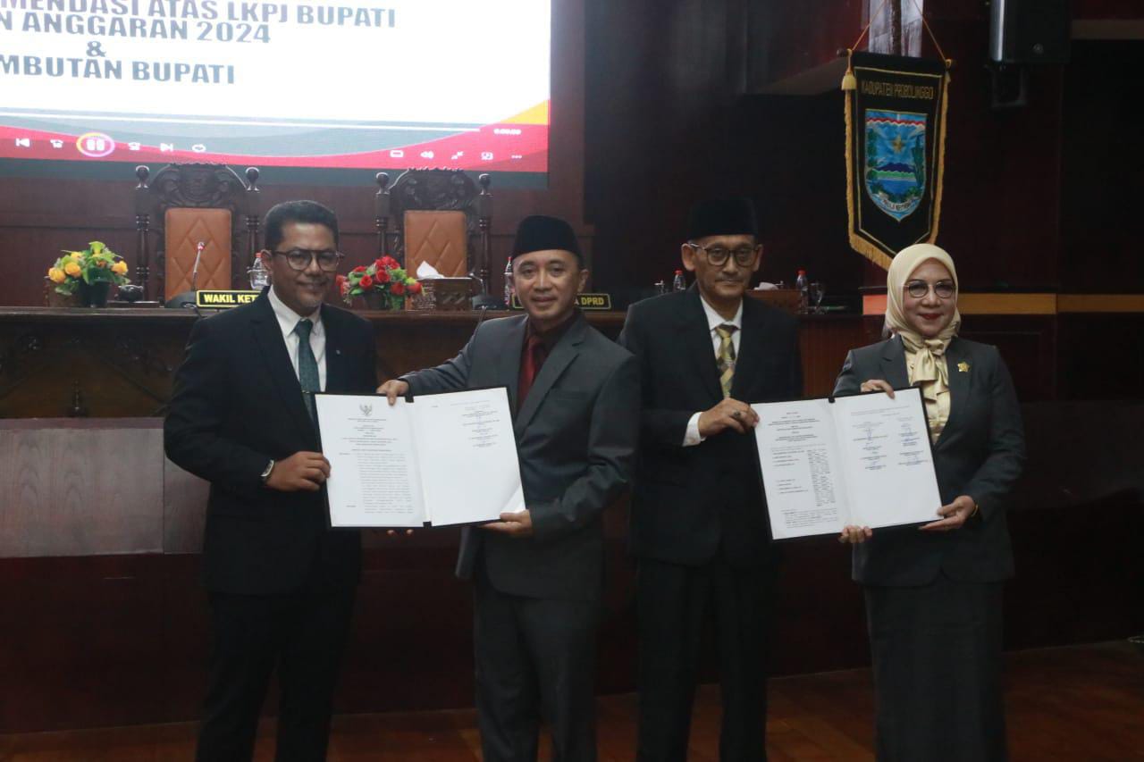DPRD Serahkan Rekomendasi LKPj Bupati Probolinggo 2024