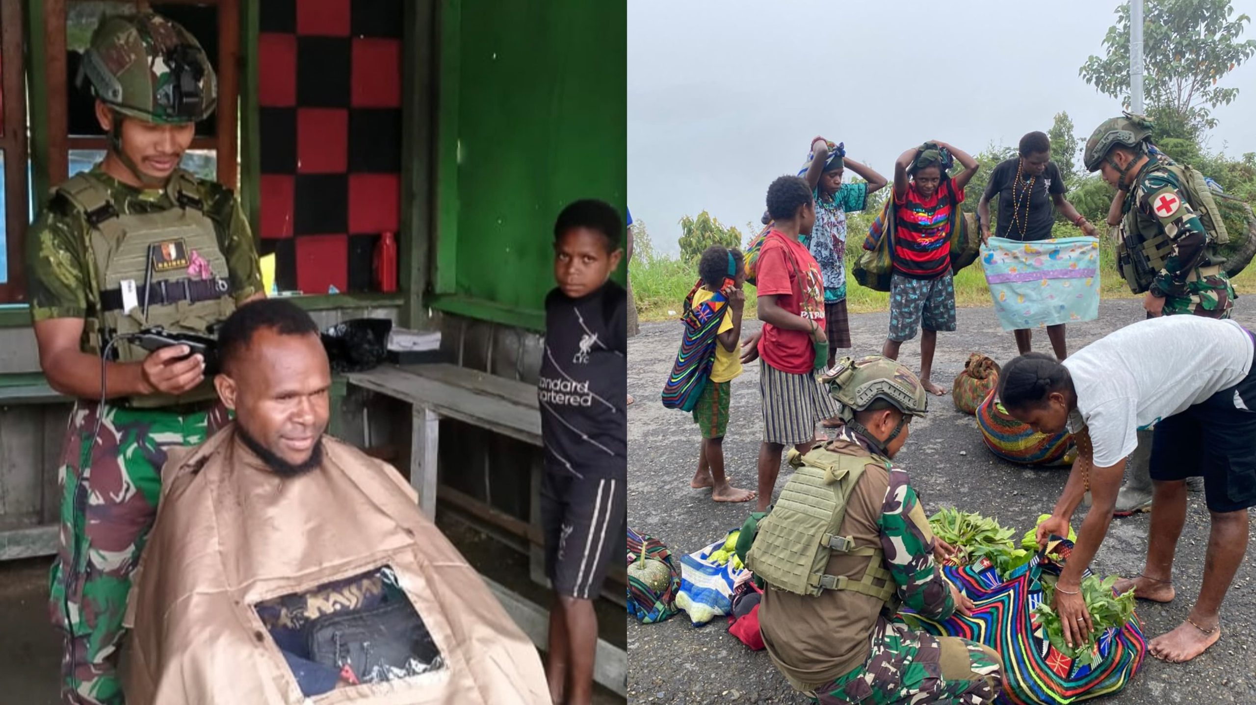 Satgas Yonif 500/Sikatan Gelar Kegiatan Rosita dan Layanan Cukur Gratis: TNI Hadirkan Senyum dan Harapan di Intan Jaya